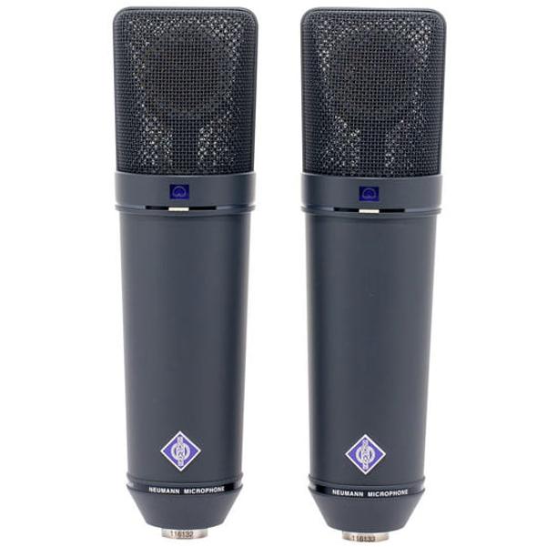 neumann condenser microphones black neumann u87 ai large diaphragm condenser microphone stereo set