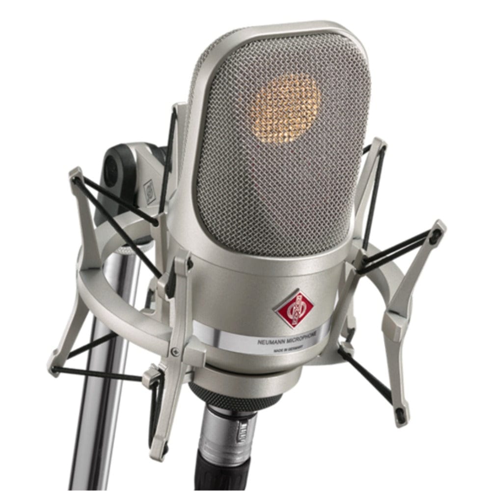 neumann condenser microphones nickel neumann tlm 107 studio set large-diaphragm multipattern condenser microphone with shockmount