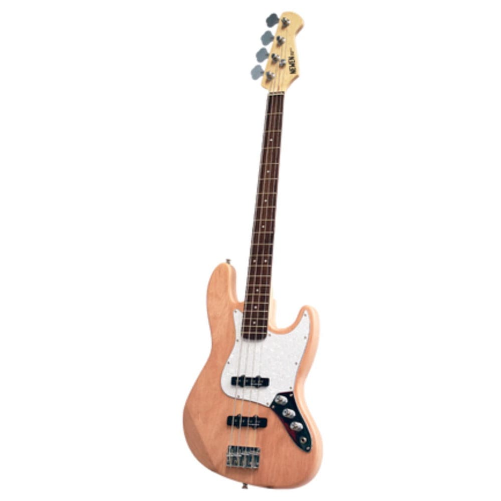 newen bass guitars natural wood newen jazz band 4 string electric bass guitar