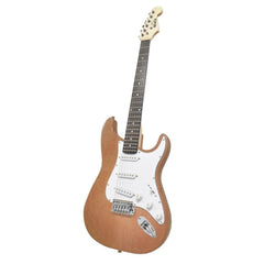 Newen Electric Guitars Natural Wood Newen Stratocaster 6 String Electric Guitar