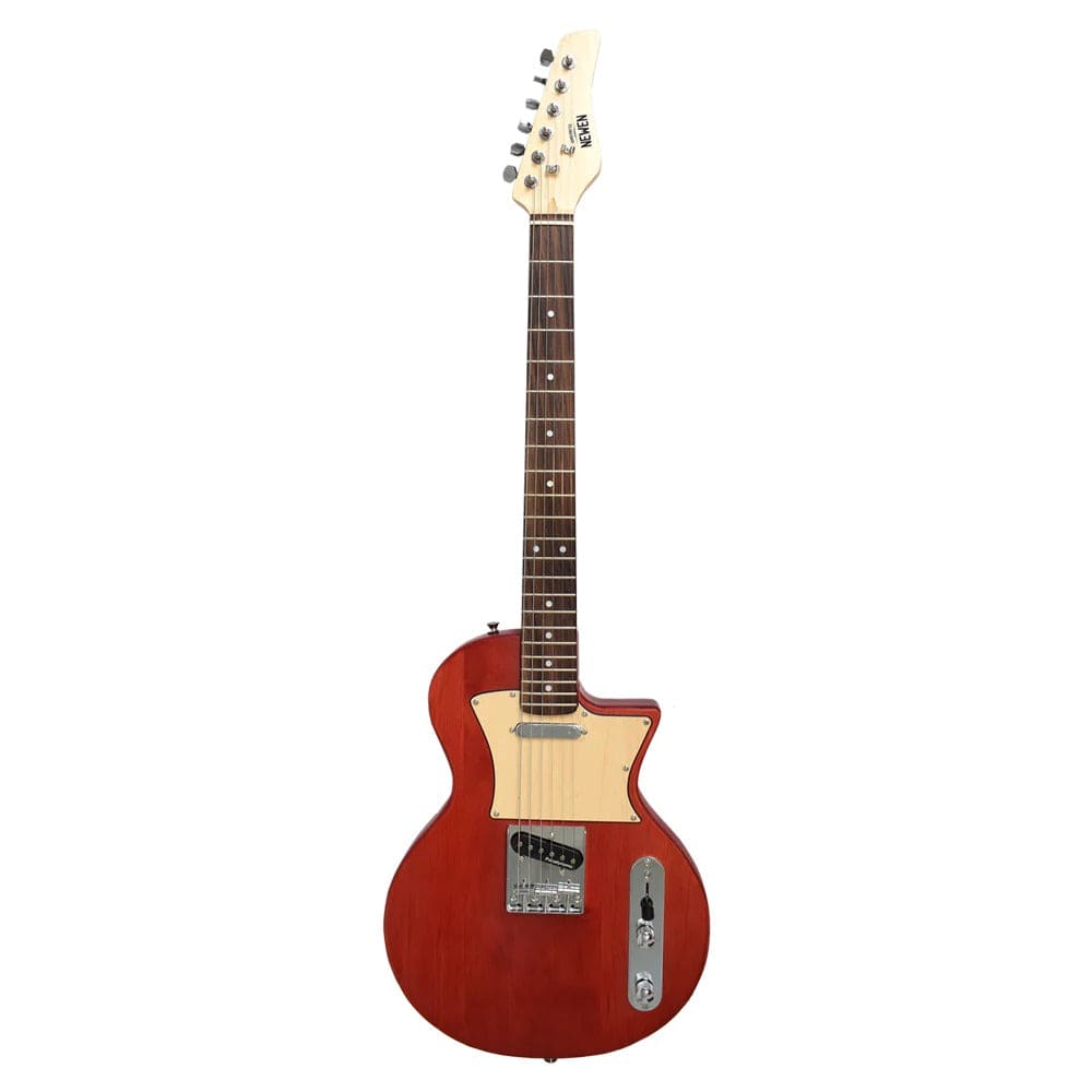 newen electric guitars red wood newen frizz 6 string electric guitar