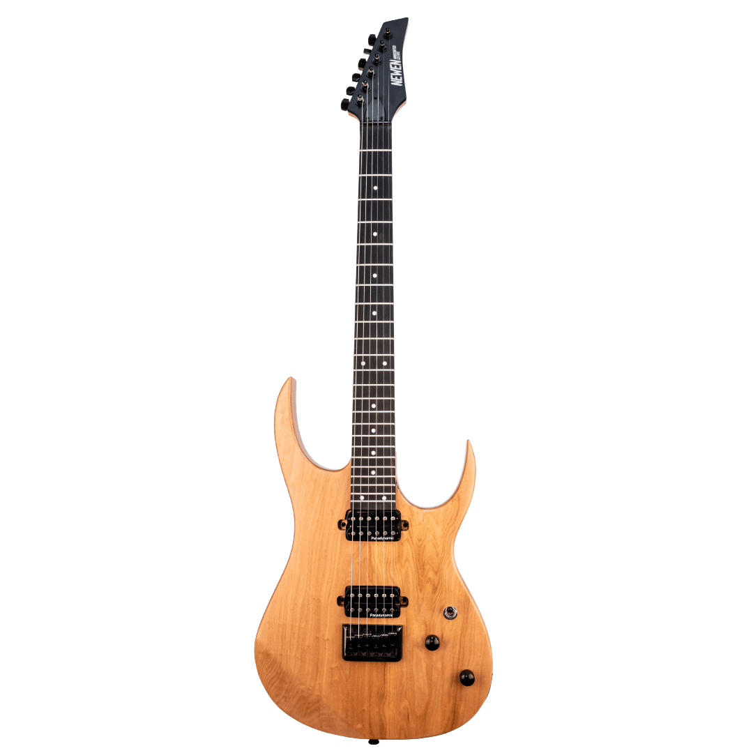 newen electric guitars rock natural wood newen rock black tsa-047 6 string electric guitar #color_natural-wood