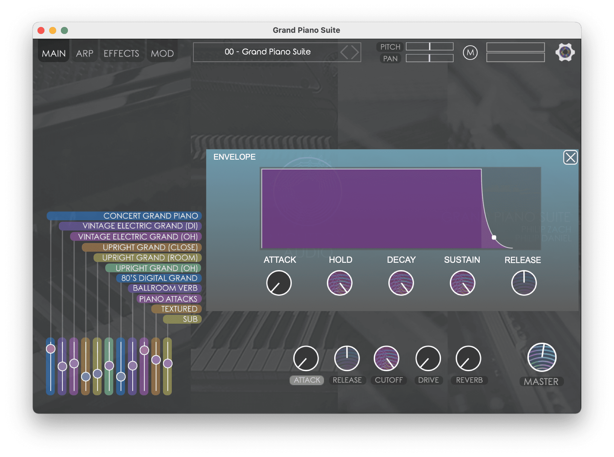 NIGHTFOX_AUDIO Virtual Instruments Nightfox Audio Grand Piano Suite: Grand Piano Library