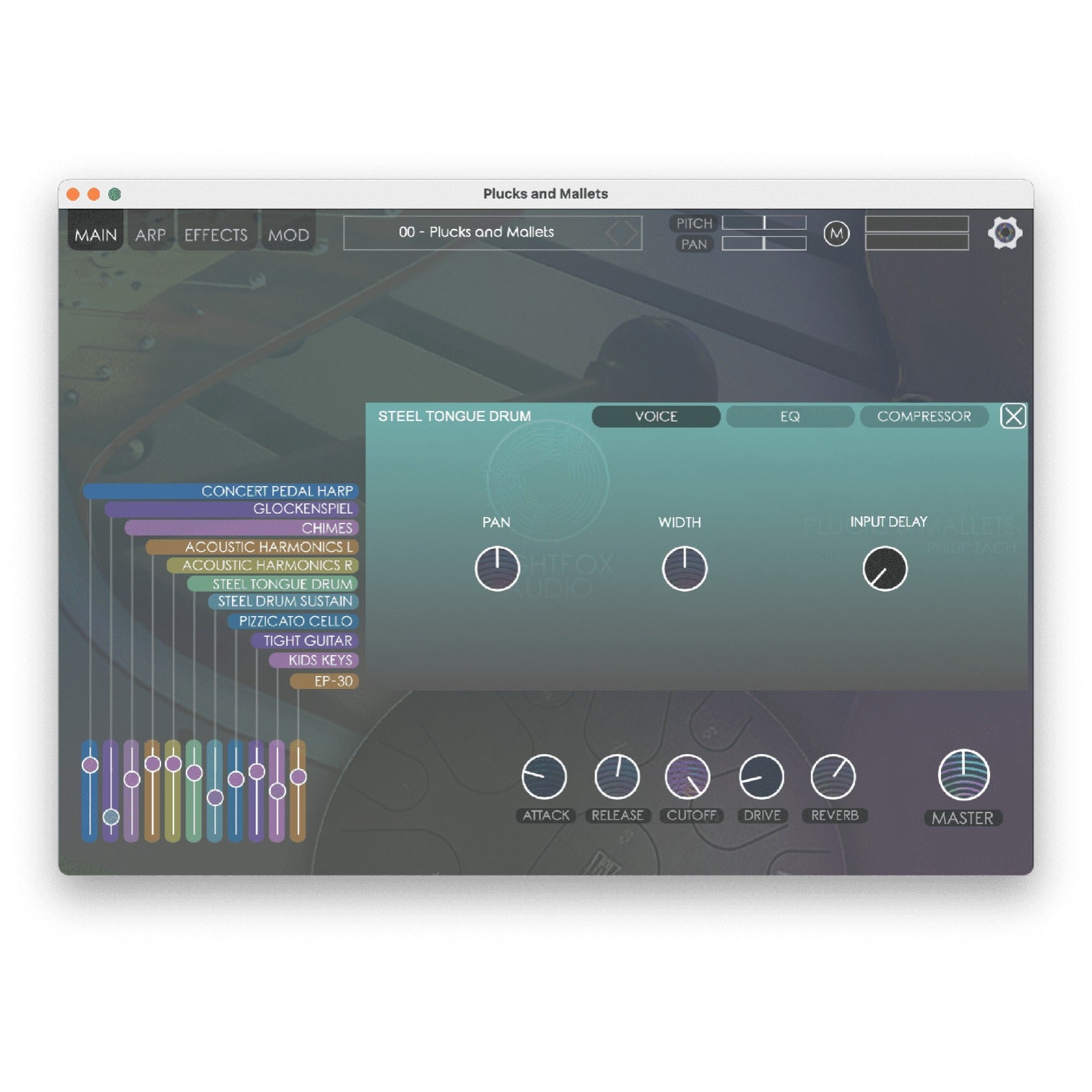 NIGHTFOX_AUDIO Virtual Instruments Nightfox Audio Plucks and Mallets Virtual Instrument – Professional Audio Software & Plugin