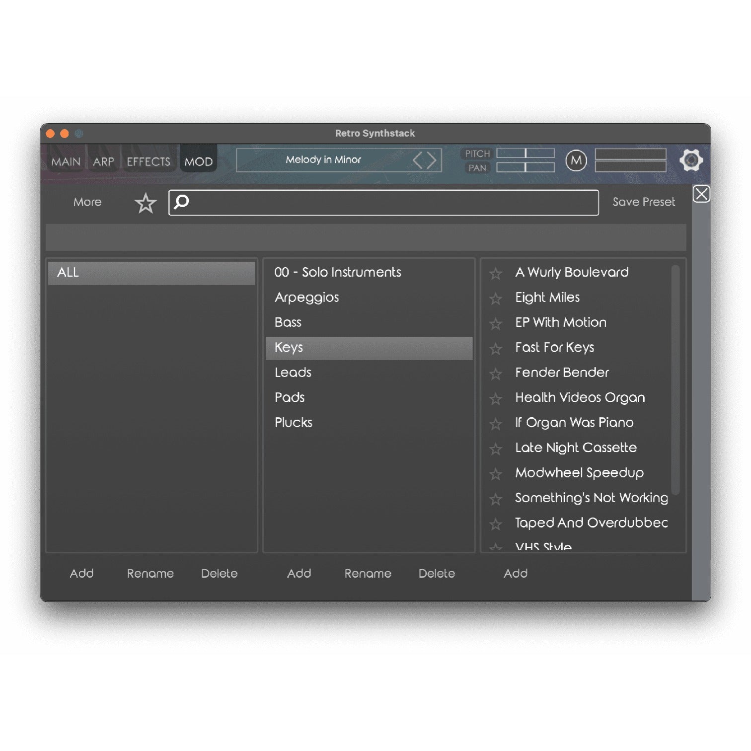 NIGHTFOX_AUDIO Virtual Instruments Nightfox Audio Retro Synthstack Virtual Instrument – Professional Audio Software & Plugin