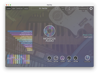 Nightfox Pad City: Pad Instrument Collection – Professional Audio Software & Plugin