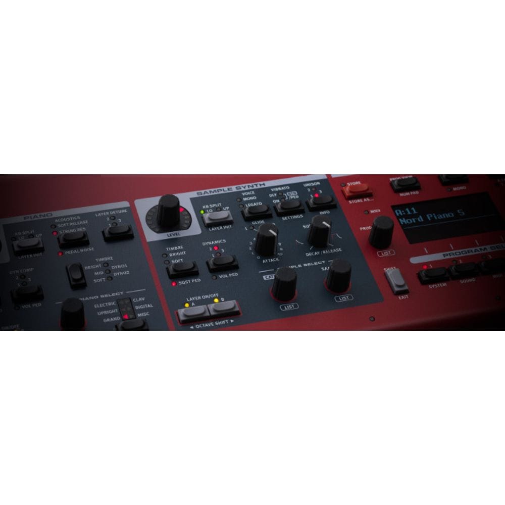 nord digital pianos nord piano 5 triple sensor keybed with grand weighted action digital piano #style_88-keys