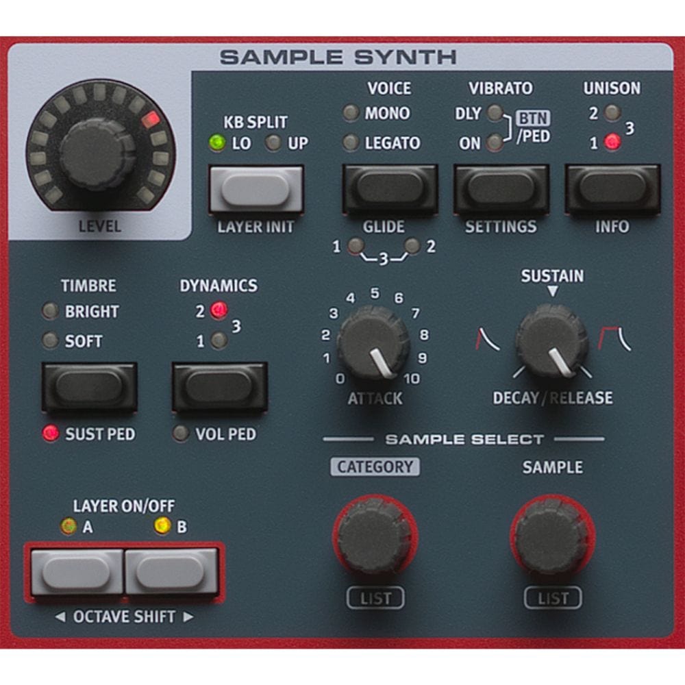 nord digital pianos nord piano 5 triple sensor keybed with grand weighted action digital piano #style_88-keys