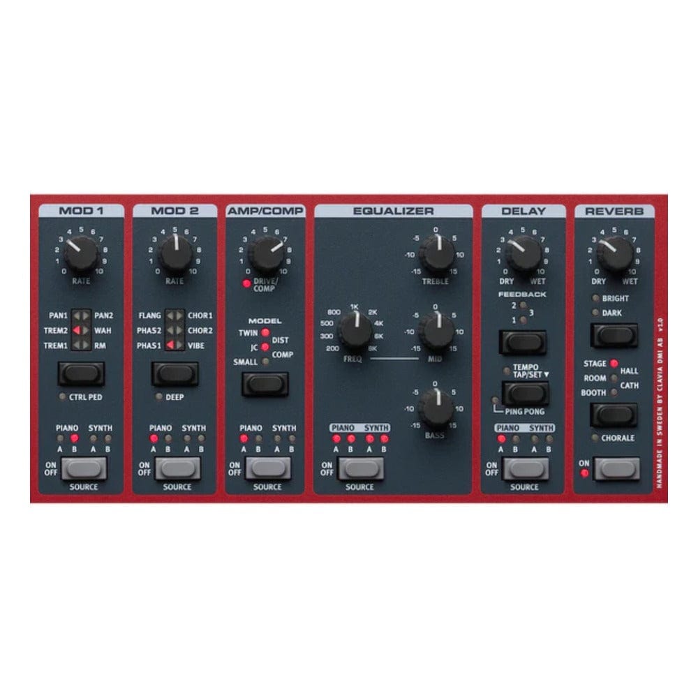 nord digital pianos nord piano 5 triple sensor keybed with grand weighted action digital piano