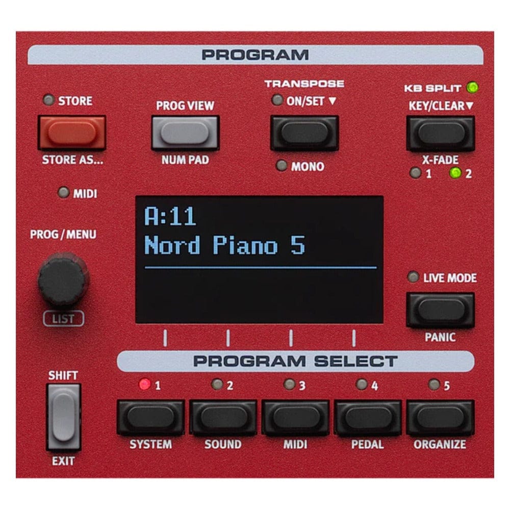 nord digital pianos nord piano 5 triple sensor keybed with grand weighted action digital piano
