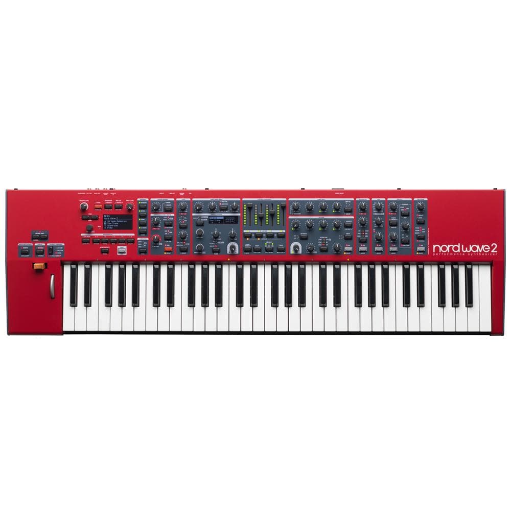 nord synthesizers nord wave 2 61 key wavetable 4 part synthesizer with aftertouch
