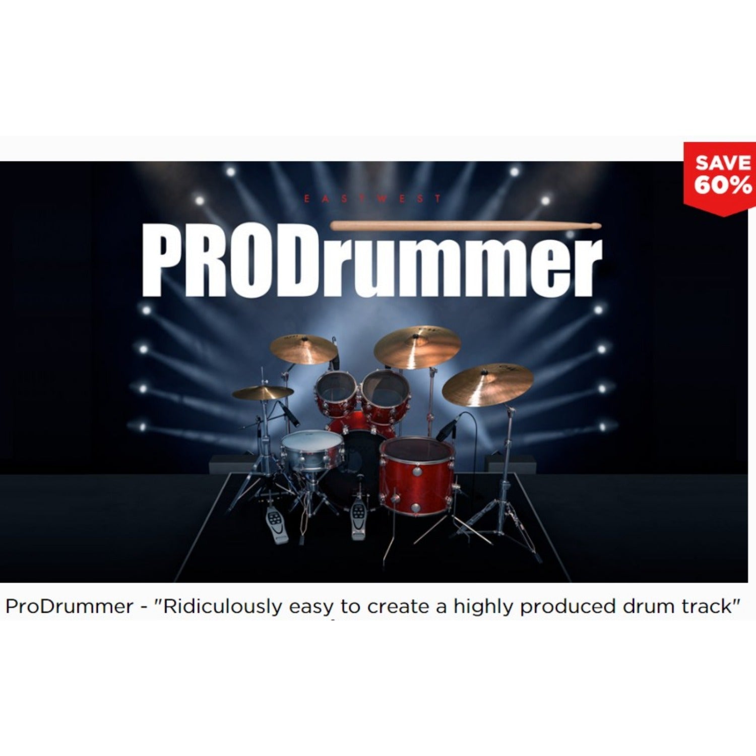 EastWest PRODRUMMER 1 & 2 Drum Machine Bundle