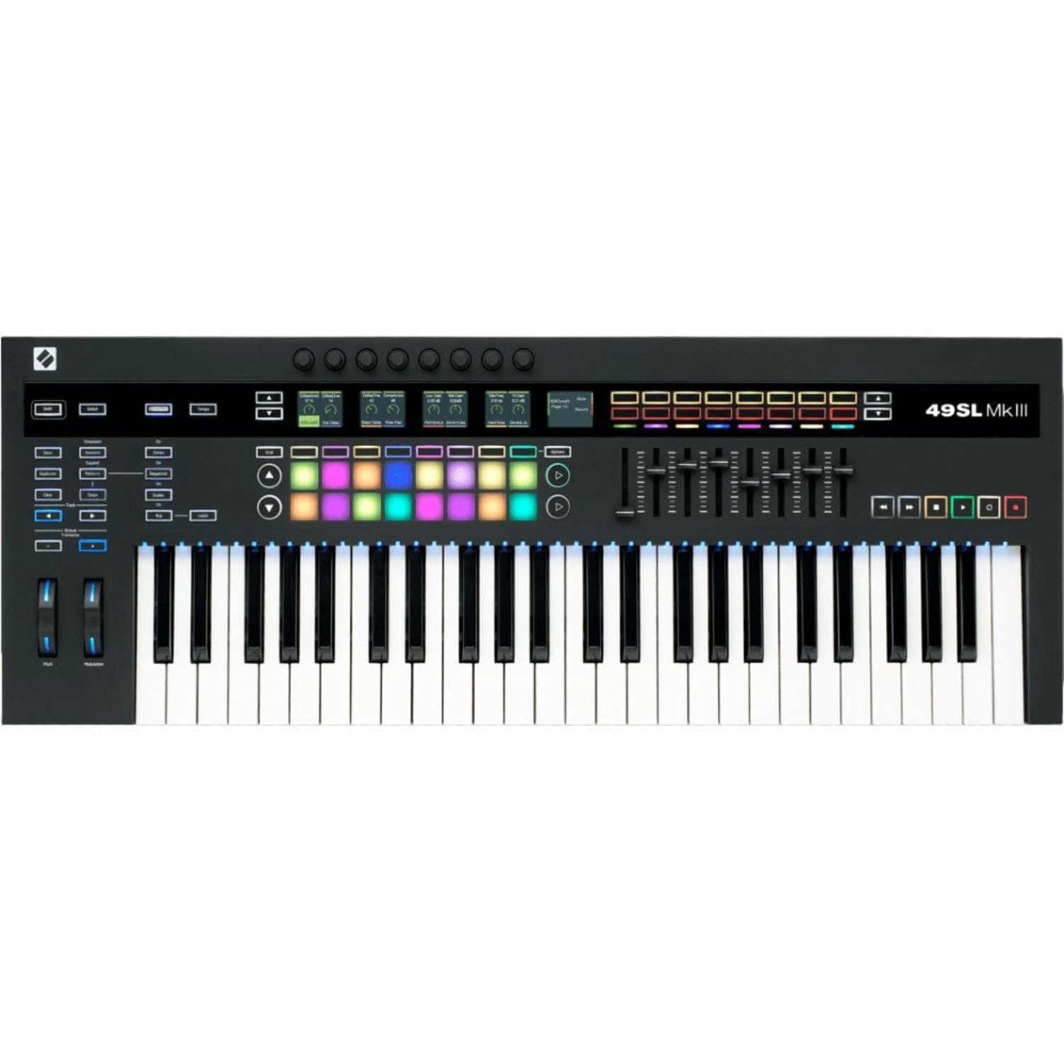novation midi keyboards 49 keys novation sl mkiii controller keyboard