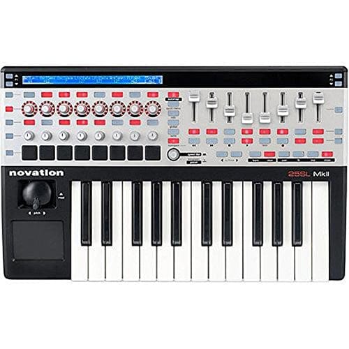 novation midi keyboards novation 25 sl mkii 25 key usb midi keyboard