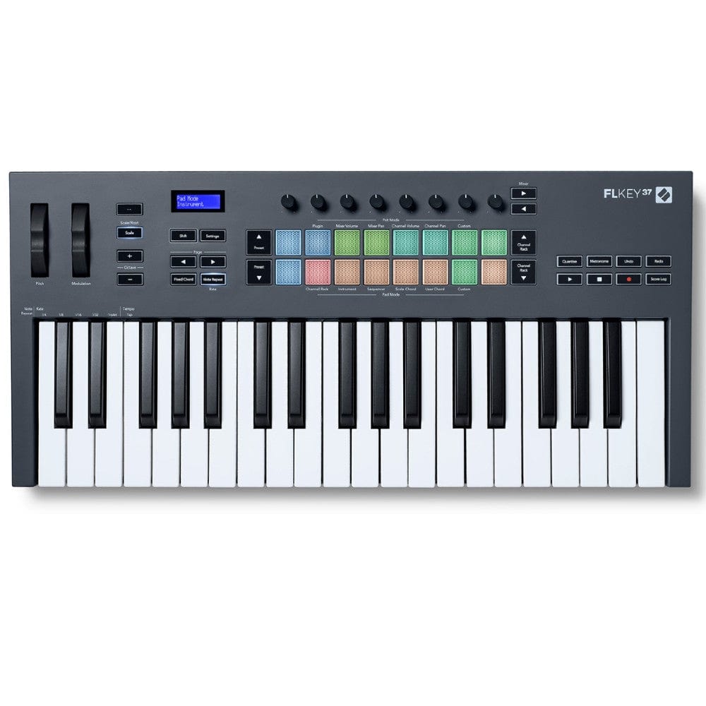 novation midi keyboards novation flkey 37 midi keyboard