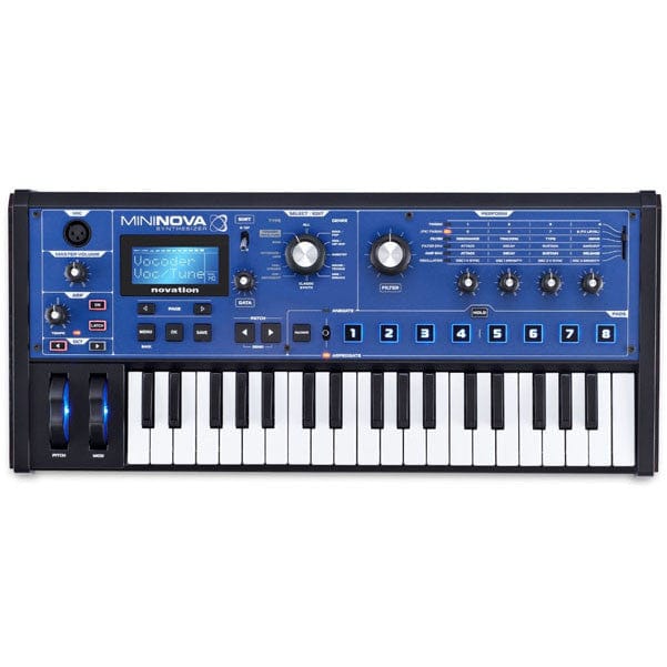 novation midi keyboards novation mininova 37-key mini performance synthesizer