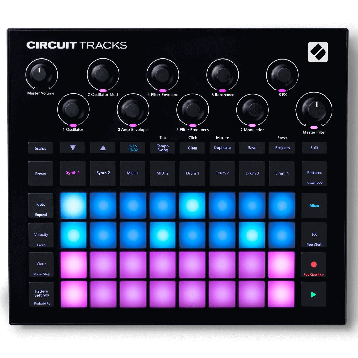 Novation Synthesizers Novation Circuit Tracks Midi Synthesiser