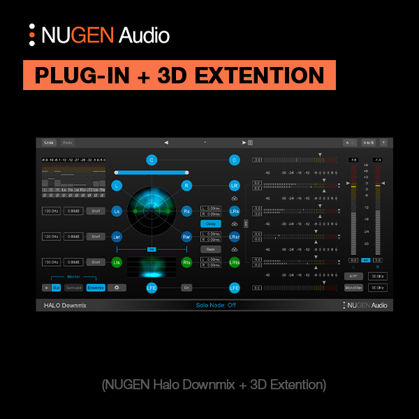 NUGEN Audio Virtual Processors NUGEN Halo Downmix w 3D extension Downmixing Plugin