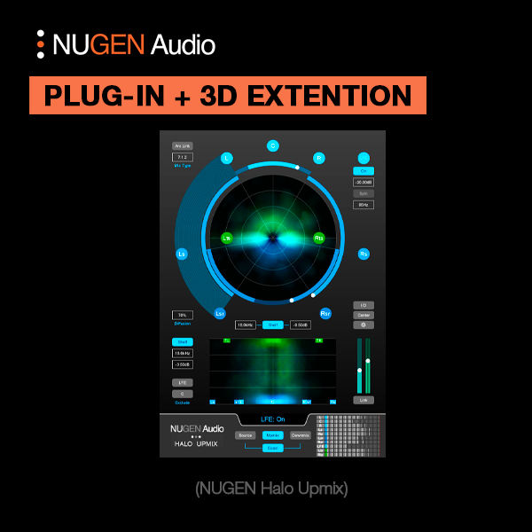 NUGEN Audio Virtual Processors NUGEN Halo Upmix 3D Stereo-to-Surround Upmixing Plugin