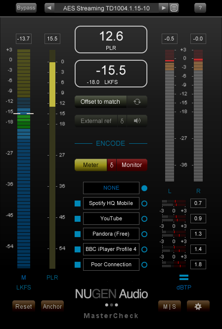 NUGEN Audio Virtual Processors NUGEN MasterCheck Mastering Meter – Professional Audio Software & Plugin