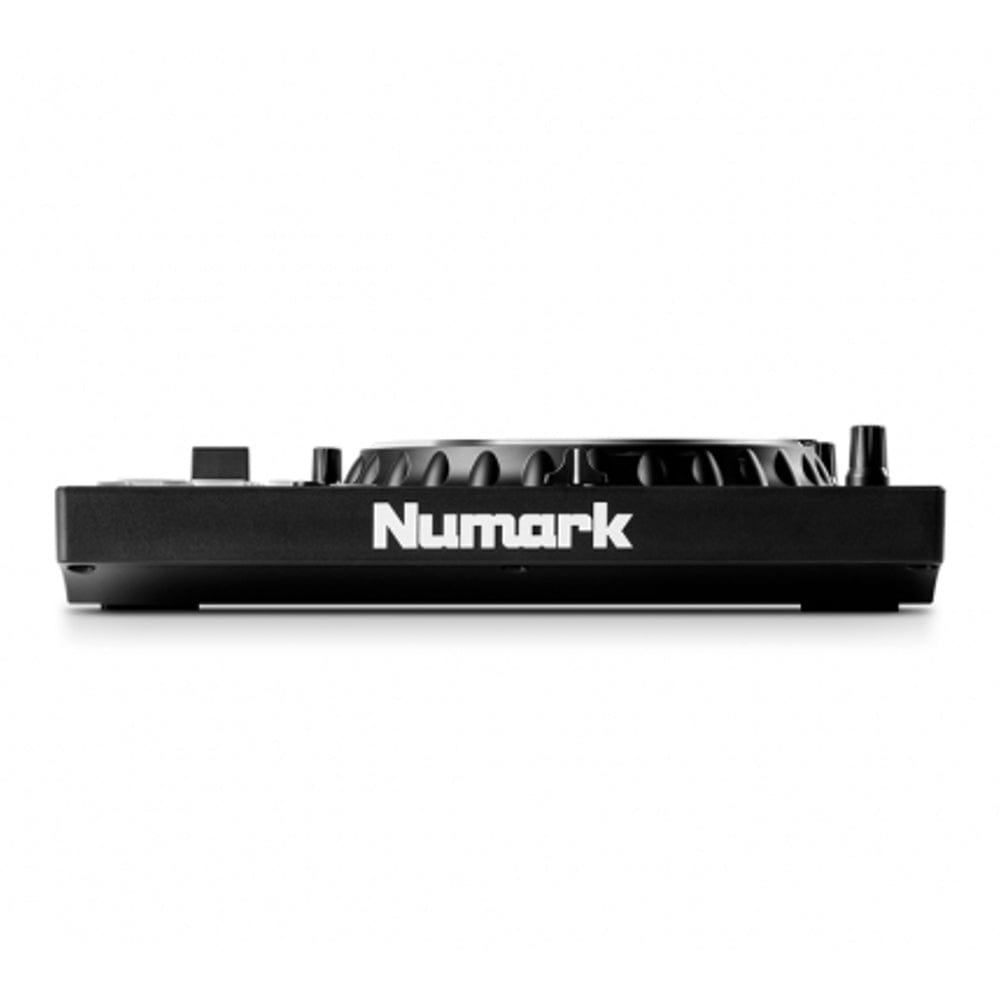 numark dj controller interfaces black numark mixtrack platinum fx 4-deck advanced dj controller with jog wheel displays and effects paddles