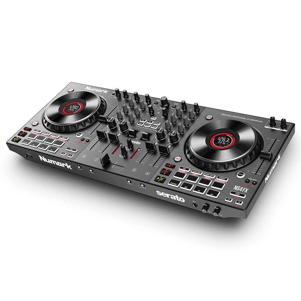 numark dj controller interfaces black numark ns4fx professional 4-deck dj controller