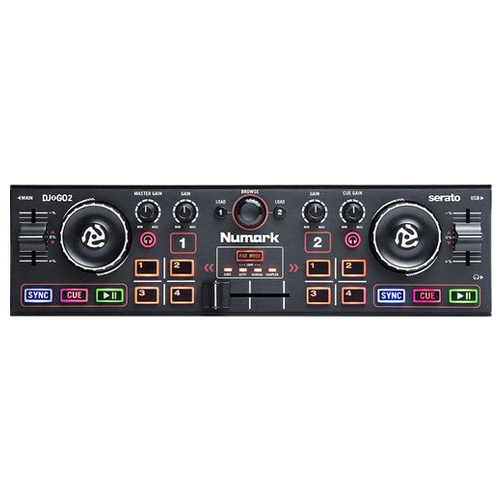 numark dj controller interfaces numark dj2go2 pocket dj controller with audio interface