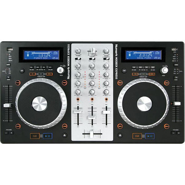 numark dj controller interfaces numark mixdeck express dj controller with cd and usb playback