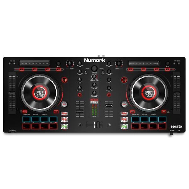 numark dj controller interfaces numark mixtrack platinum dj controller with jog wheel display
