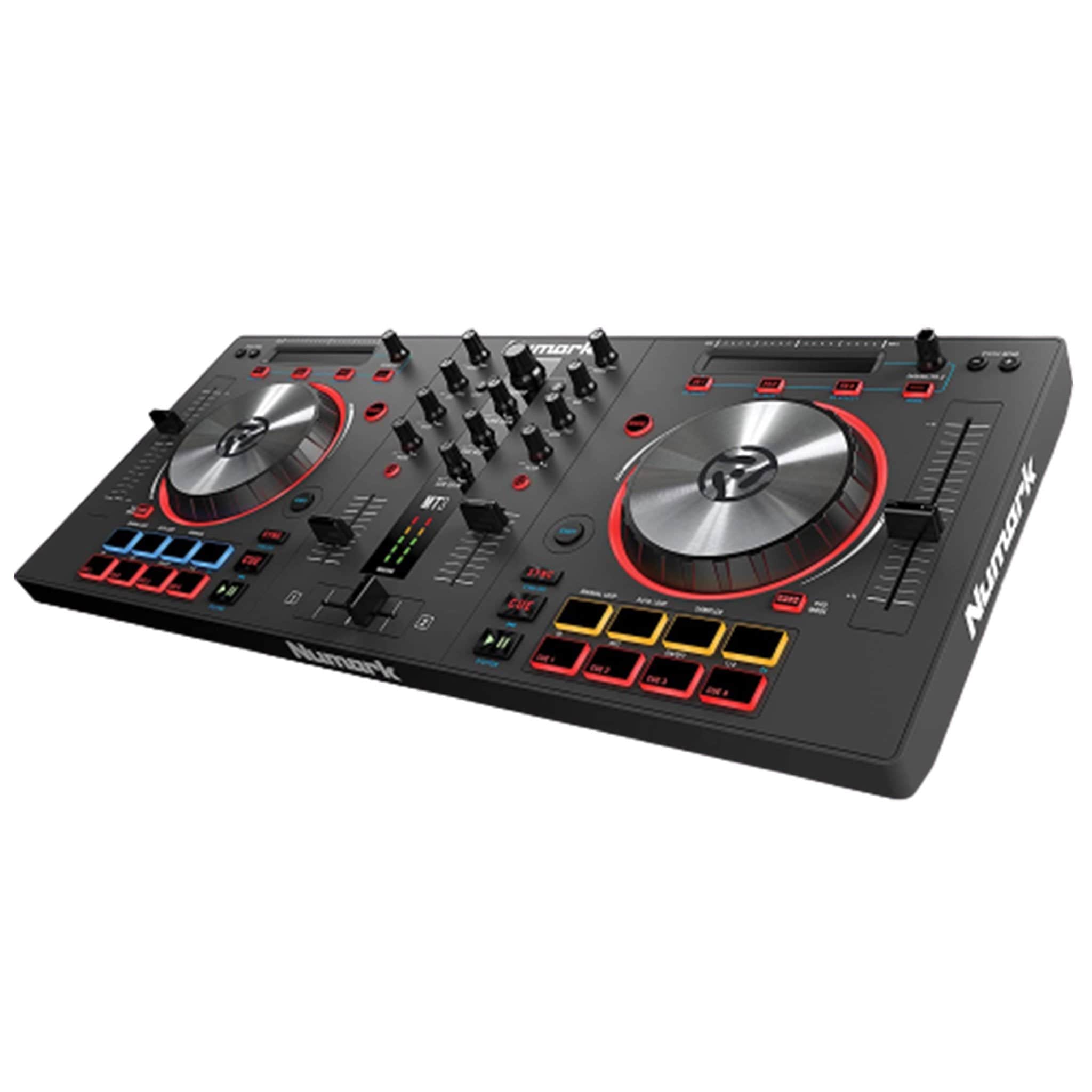 numark dj controller interfaces numark mixtrack pro 3 all-in-one dj controller for serato dj with headphones #color_dj-controller