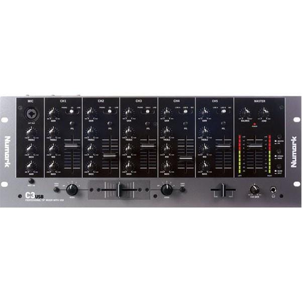 numark dj mixers numark c3usb dj mixer with usb i/o