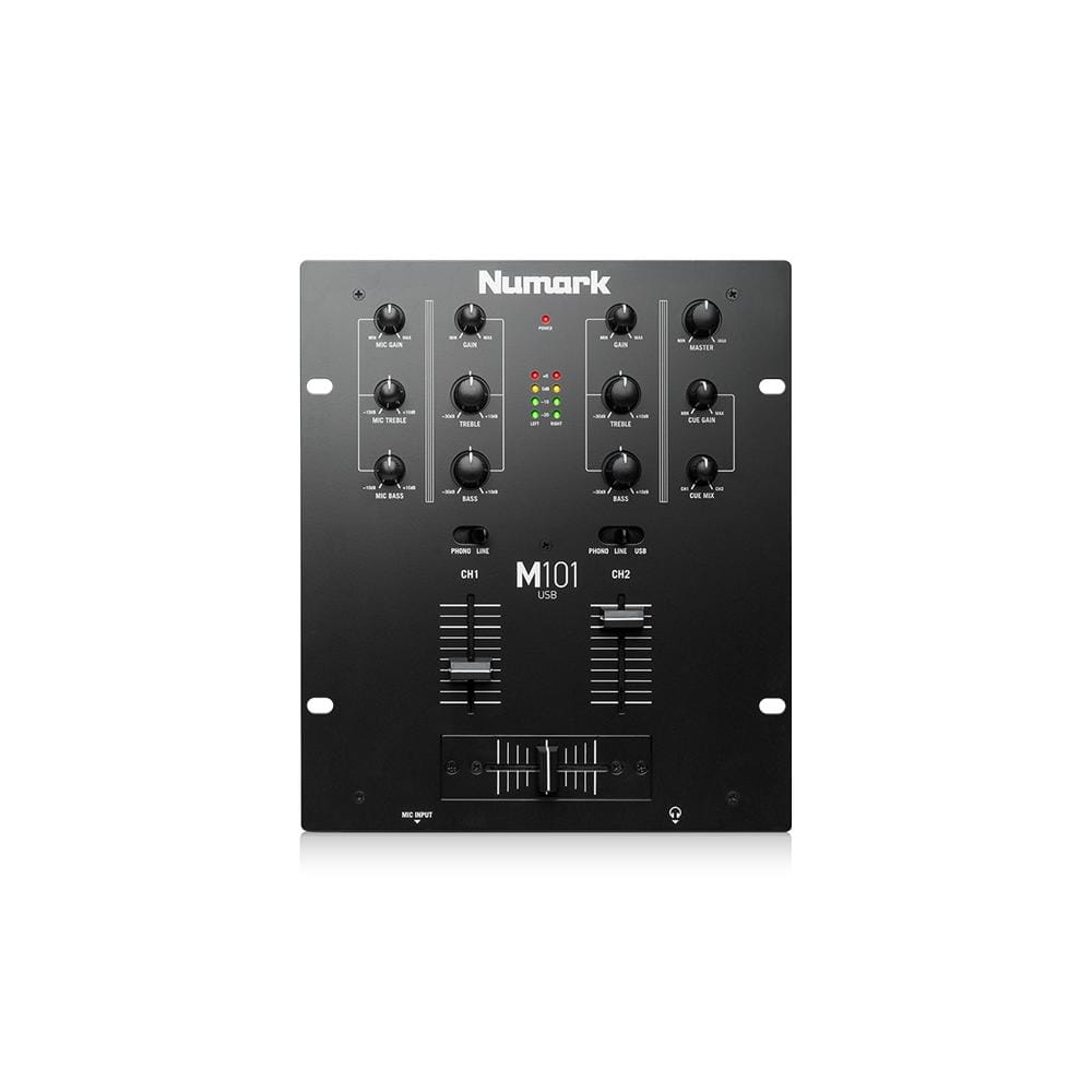 numark dj mixers numark m101usb black 2-channel dj mixer with usb