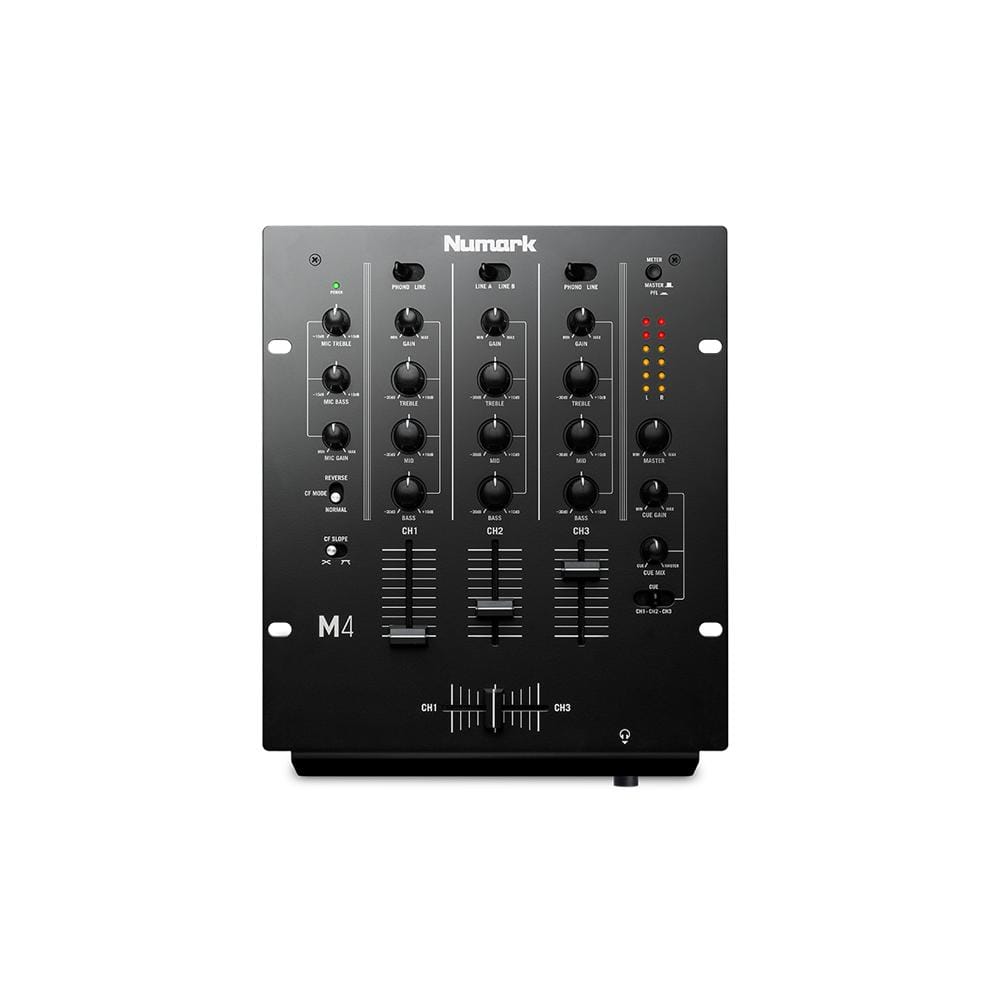 numark dj mixers numark m4 black 3-channel dj scratch mixer
