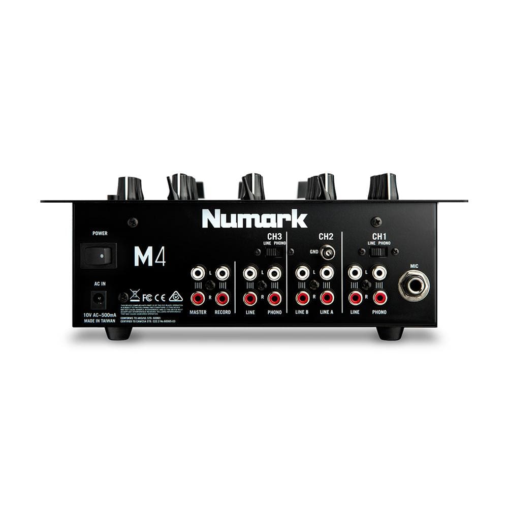 numark dj mixers numark m4 black 3-channel dj scratch mixer