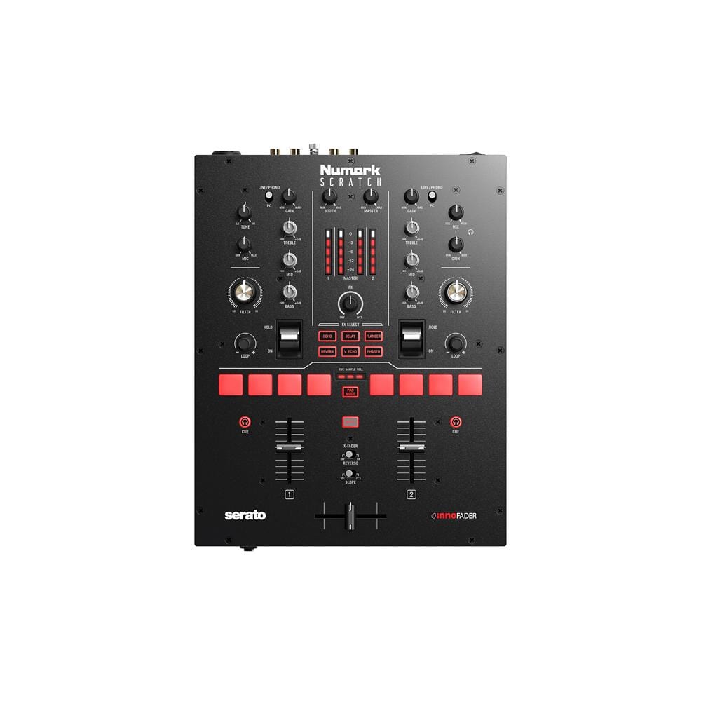 numark dj mixers numark scratch 24-bit 2-channel scratch mixer
