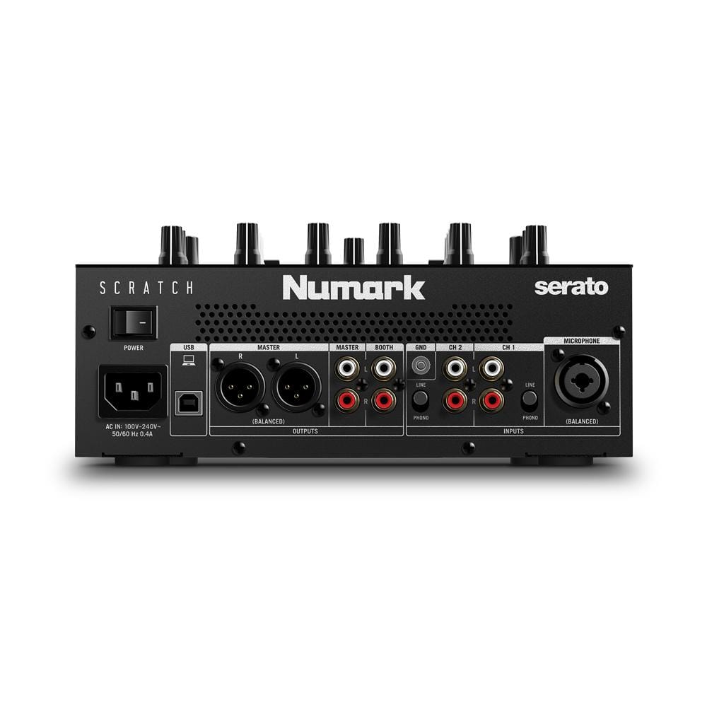 numark dj mixers numark scratch 24-bit 2-channel scratch mixer