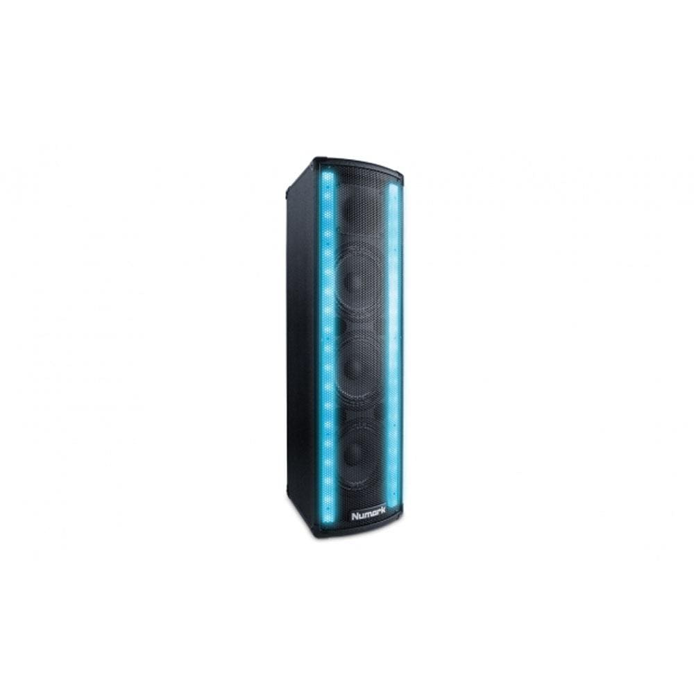 numark speaker cabinets numark lightwave dj loudspeaker with built-in beat sync’d light show