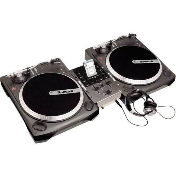 numark turntables numark ibattlepack vinyl and ipod dj package
