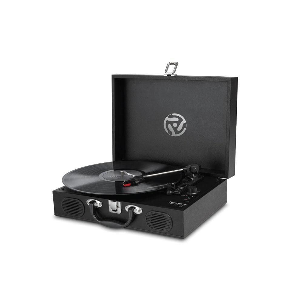 numark turntables numark pt01 touring classically styled suitcase turntable