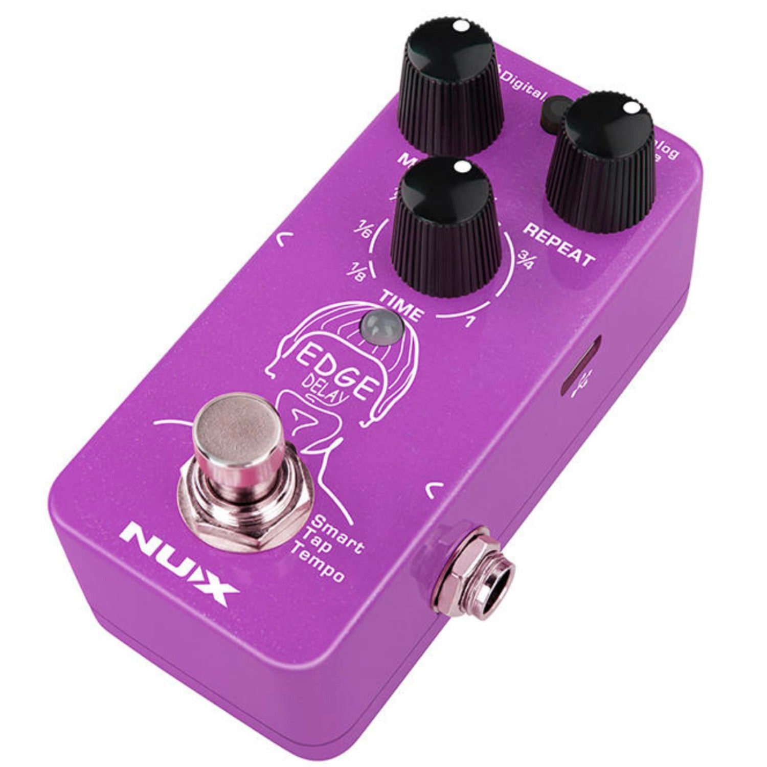 Nux Delay Pedals Purple Nux NDD-3 Edge Delay Effect Pedal