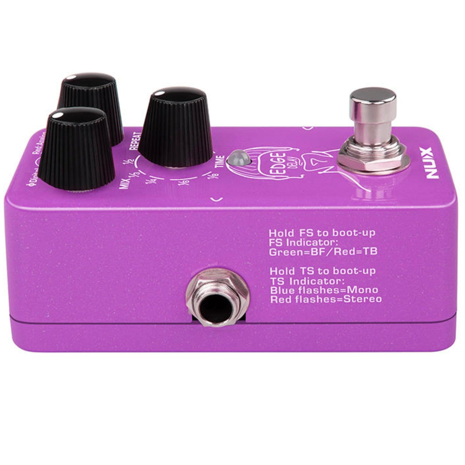 Nux Delay Pedals Purple Nux NDD-3 Edge Delay Effect Pedal
