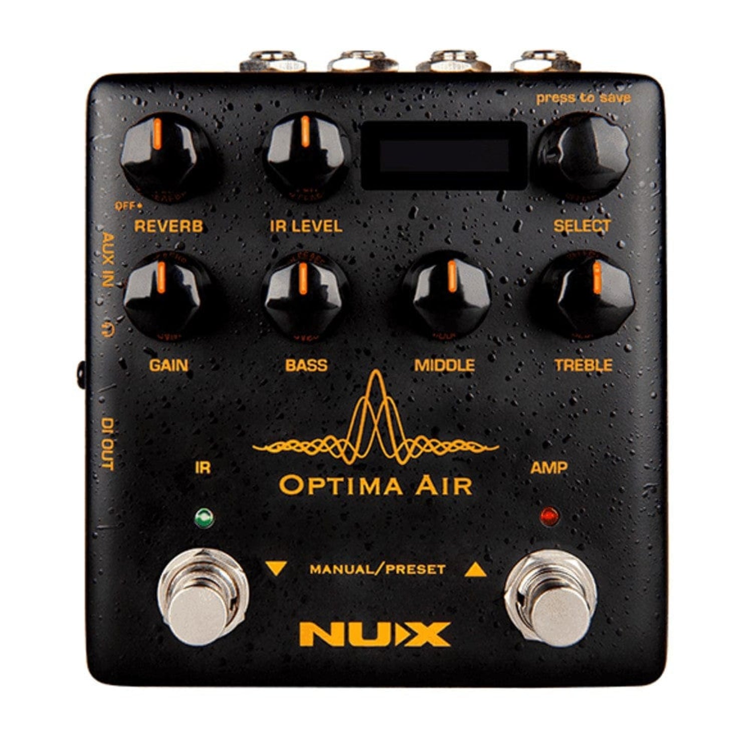 nux effect pedals nux nai 5 optima air dual simulator pedal