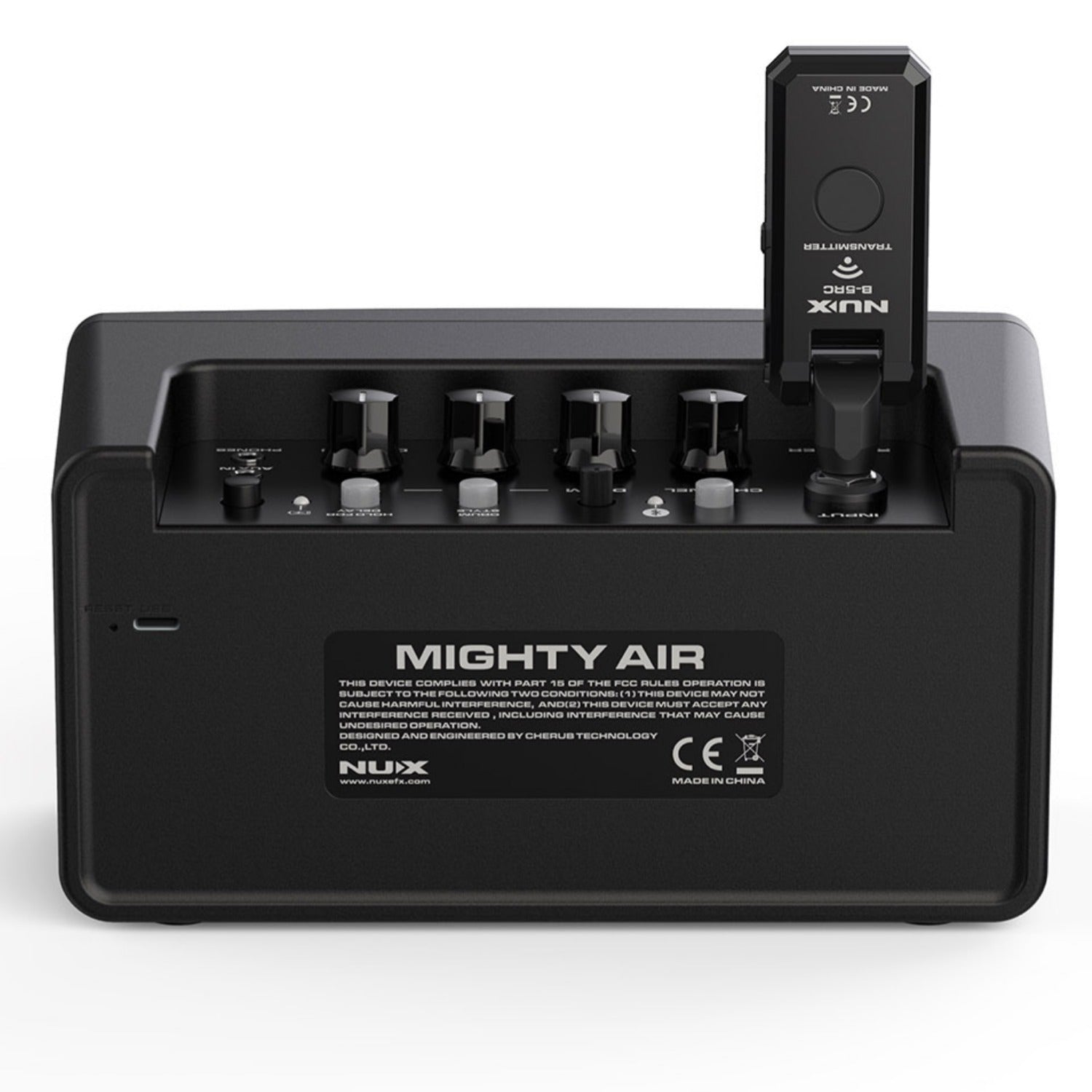 Nux Guitar Combo Amplifiers Black Nux NGA-10W Mighty Air Wireless Stereo Modeling Combo Guitar Amplifiers