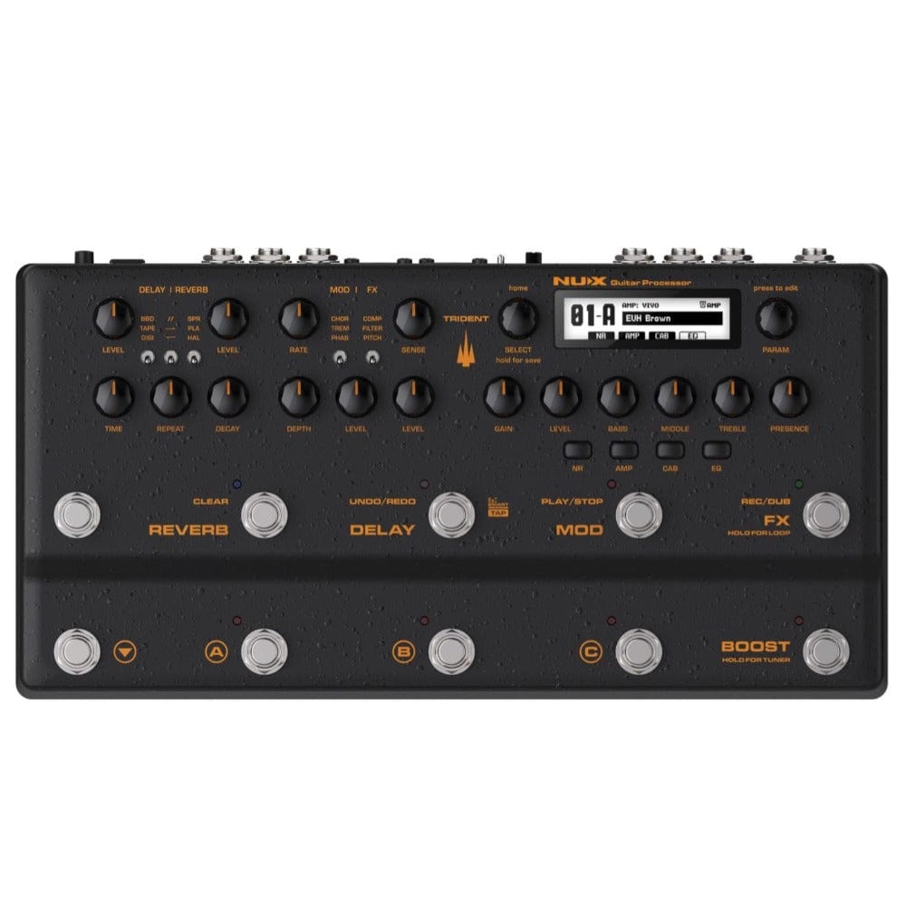 nux guitar processors nux nme-5 triden t multi effects guitar processor