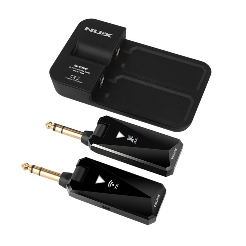 nux guitar wireless units nux b 5rc 2.4ghz wireless system for guitars - black