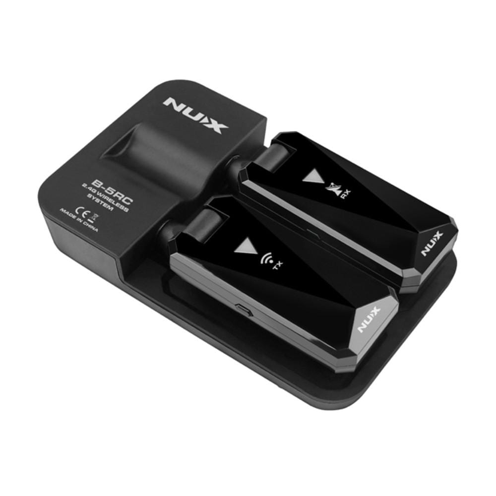 nux guitar wireless units nux b 5rc 2.4ghz wireless system for guitars - black