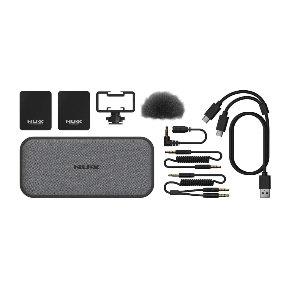 nux lavalier microphones nux b-10 vlog wireless lavalier microphone