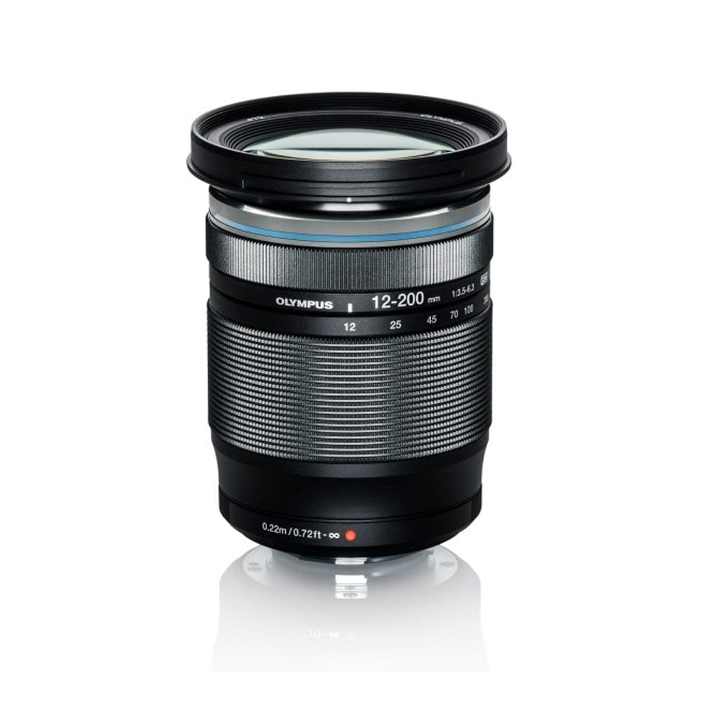 olympus dslr camera lenses olympus ew m1220 zuiko ed digital 12 - 200mm mounted lens - black