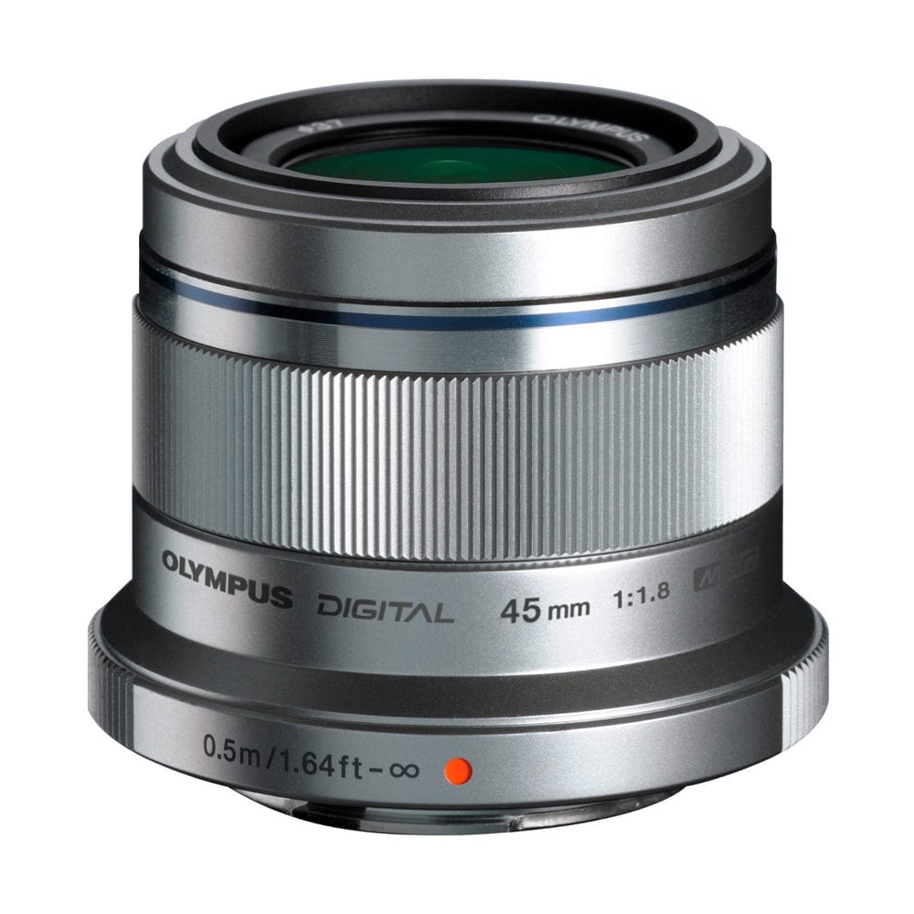 Olympus DSLR Camera Lenses Silver Olympus ET M4518 G M Zuiko F1.8 45mm Digital Camera Lens
