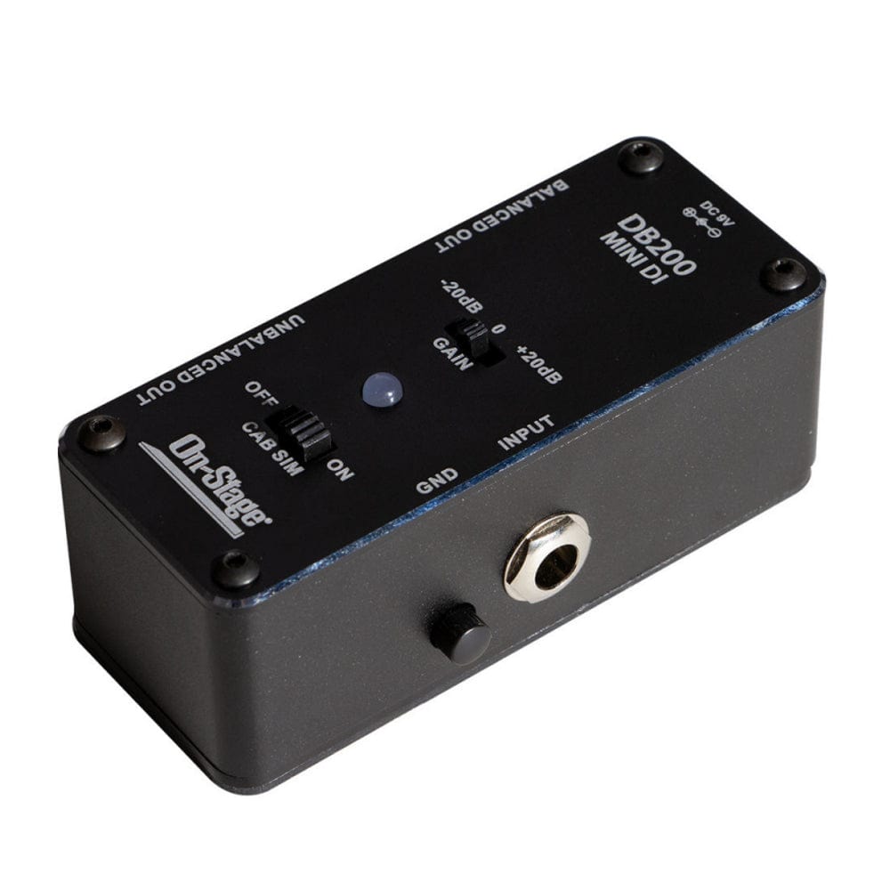 on-stage d i boxes black on-stage db200 mini di box